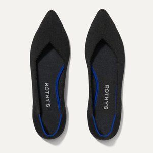 Rothy's Classic Black Pointed Flats Size 9.5